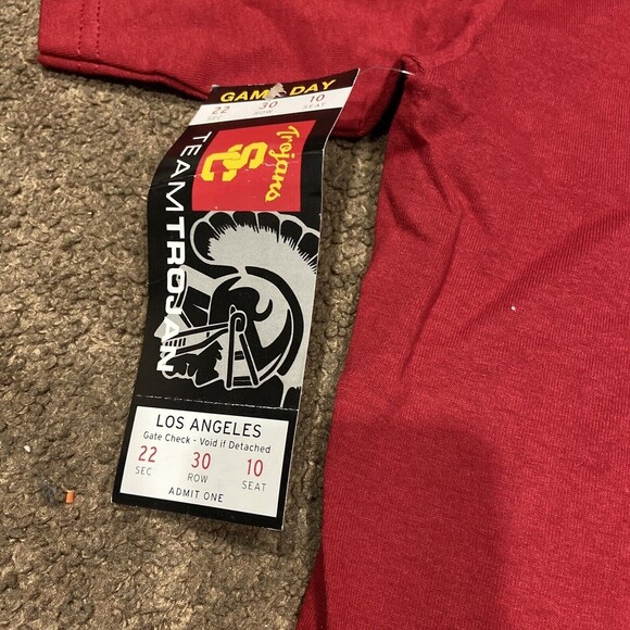 Mens USC Trojan Nation Shirt Size 2XL Team Trojan Red NWT - Picture 4 of 4